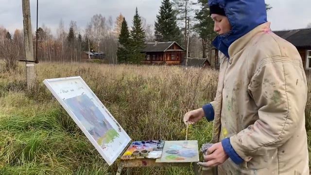 Пленэр на Академичке. Екатерина Федулова