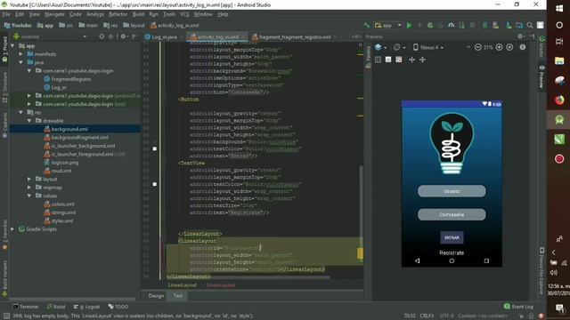 Registro (Material Dialog Fragment )