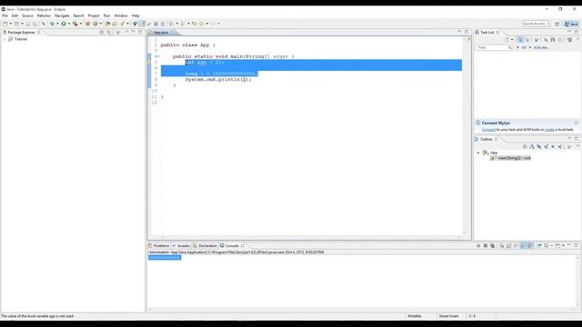 Java Tutorial 4 - Into to Variables: Primitive Types