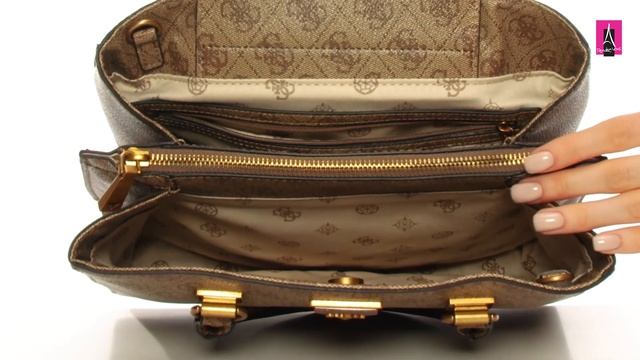 3293073 Видеообзор I Женская сумка с ручками тоут GUESS ALEXIE GIR