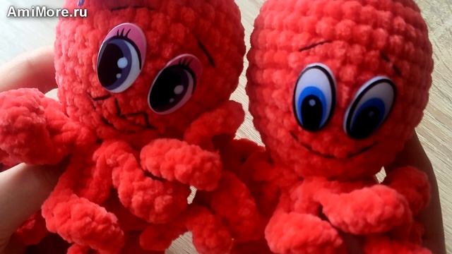 Амигуруми: схема Мистер и Миссис Октопус. Игрушки вязаные крючком - Free Crochet Patterns.
