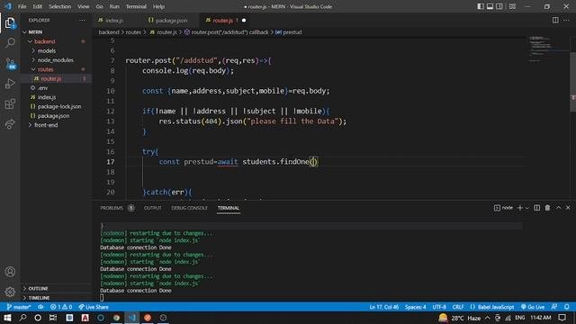 MERN APP PART 8 | Create first API (POST) | Data send to Mongodb using Postman