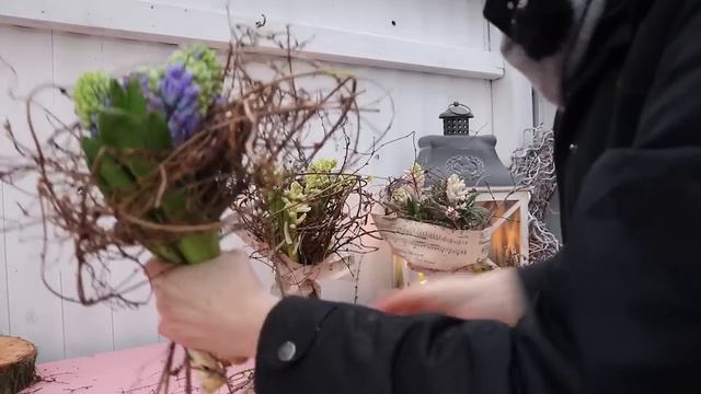 DIY: WILDER HYAZINTHEN-STRAUSS mit NATUR PUR selber machen