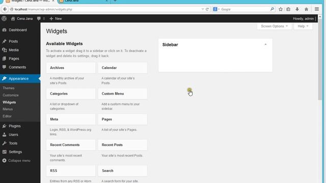Wordpress Theme Development Bangla Tutorials Part 13 (Widget Registration)