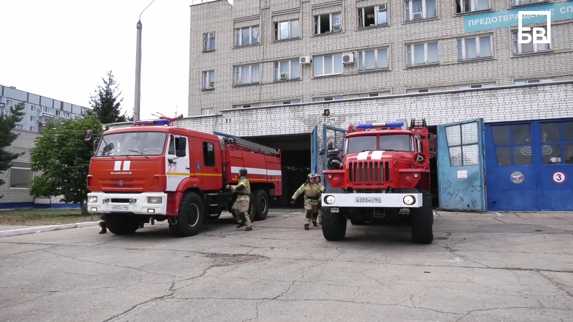 Пожарно-спасательные подразделения БМР работают в режиме повышенной готовности