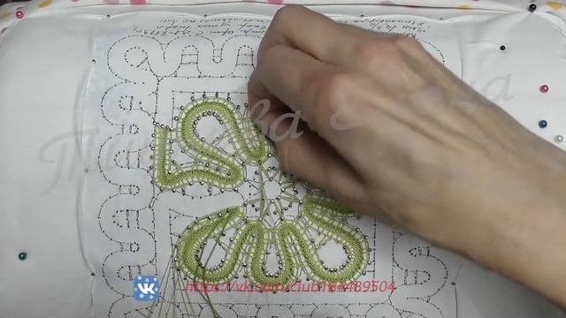 Квадратная салфетка заполнение кружевныеуроки кружево ElenaTiunova