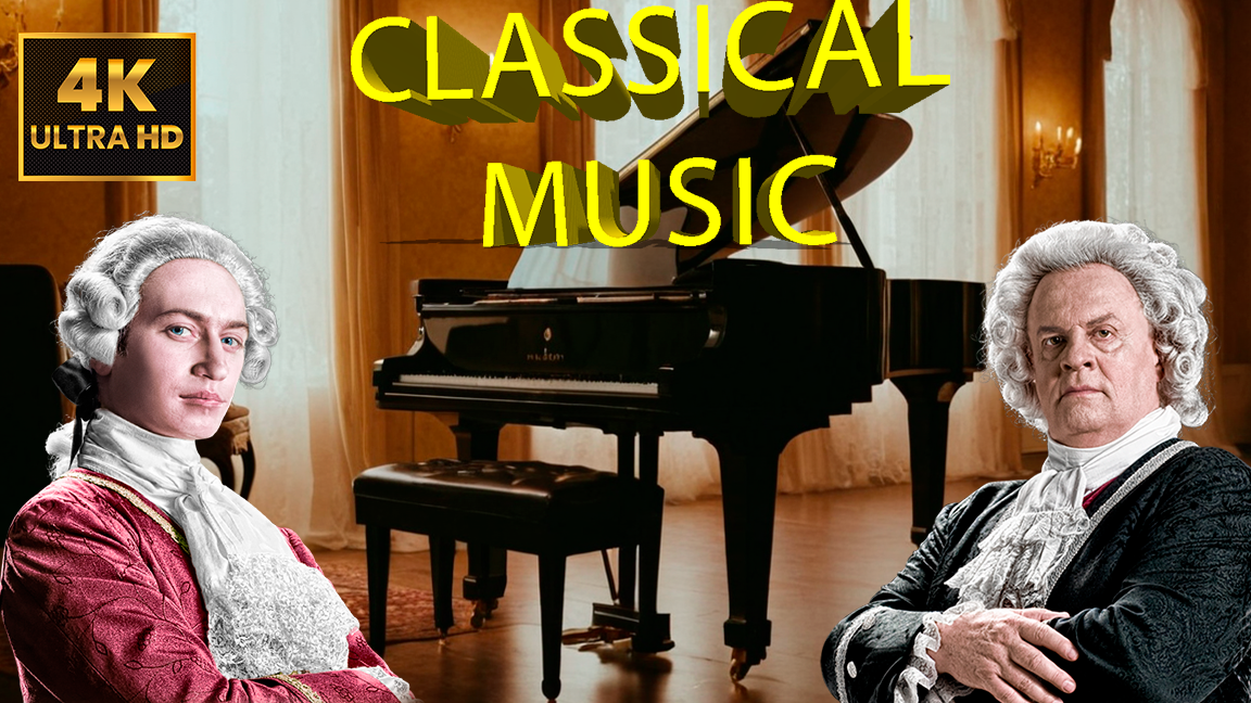 [4K HD] Лучшая классическая музыка Бах, Моцарт, Бетховен, Вивальди, Паганини под красивые пейзажи