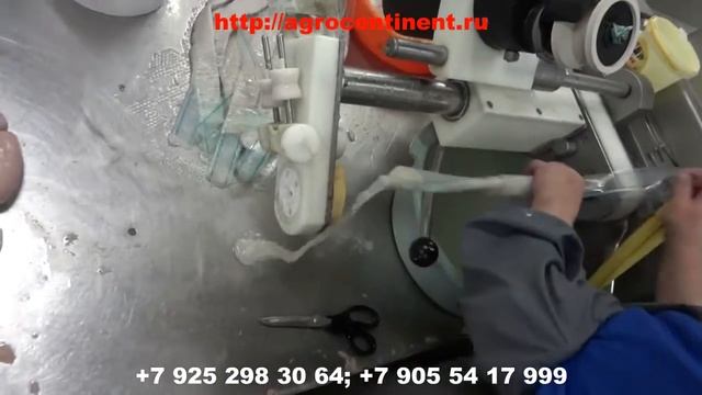 Машина для тубирования, заполнение кишки