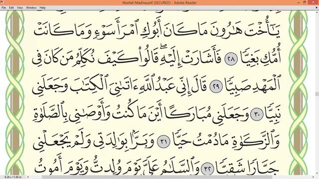 Ayman Suwayd Surah Maryam page 307