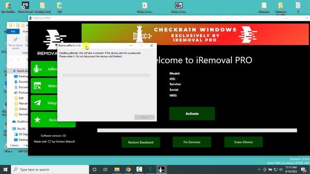 World First! Windows Jailbreak Tool iREMOVAL PRO | No Mac No UsbBoot