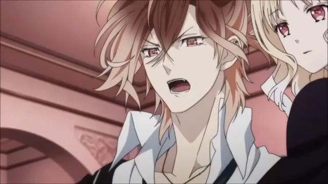Diabolik Lovers MB: Yuma bites Yui in front of Shu English Dub