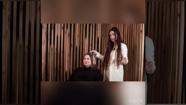 Консультация с клиентом и подбор волос для кератинового наращивания волос