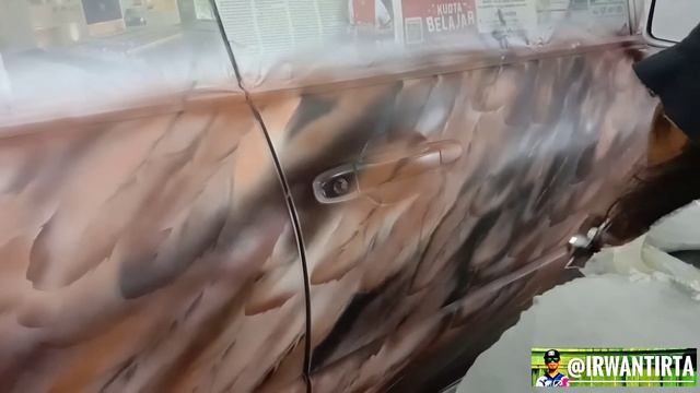 PROCESS PAINTING TOYOTA HARRIER FULL AIRBRUSH