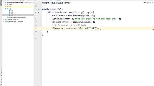 Java Bài 9.3: Chuỗi họ tên hợp lệ