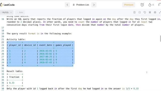 SQL Tutorials - Game Play Analysis - Part 35
