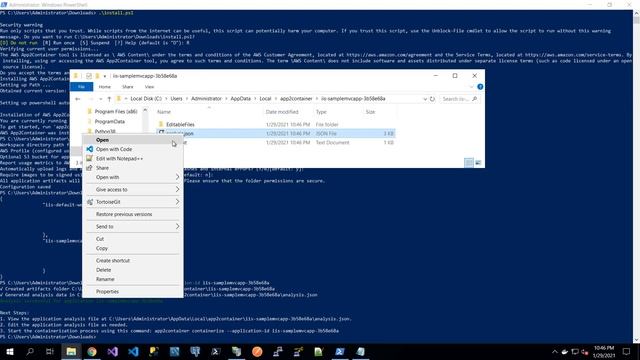 How to containerize a .NET application into Amazon ECS using AWS App2Container (A2C)