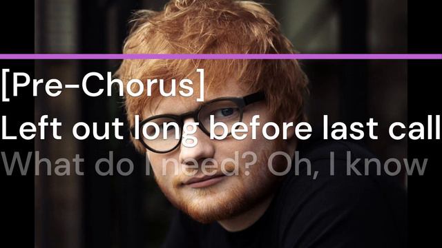 ED SHEERAN "BOAT" LYRIC VIDEO