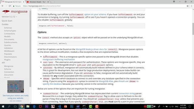 5-  دورة كاملة باستخدام Node.js and MongoDB ( تثبيت Mongoose)