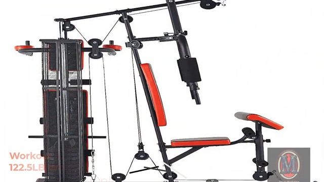 Balance From Fitvids Home Gym System Workout Station With 330LB Of Resistance, 122 5LB Weight Stack