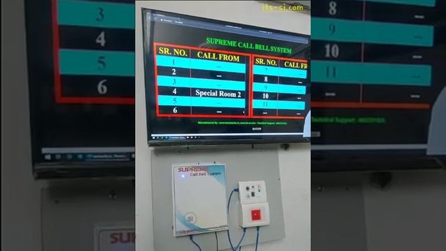 Supreme Wireless Nurse Call Bell System with Door Indicator