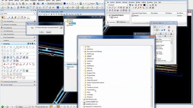 Microstation DGN export to SHP file format.