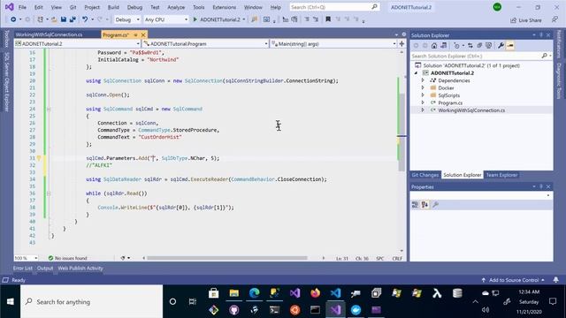 Part 2 (c# sql database tutorial) - SqlCommand and SqlDataReader (c# sql Server)
