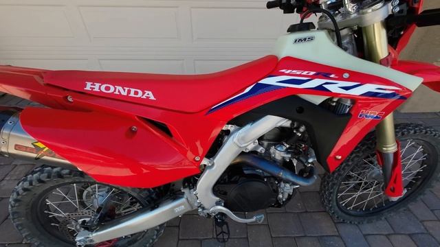 Honda CRF 450 RL Sound With Stock Exhaust VS Graves Full Titanium