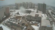 Строительство Переделкино Ближнее. Запись с web камеры. 02-15 марта 2015