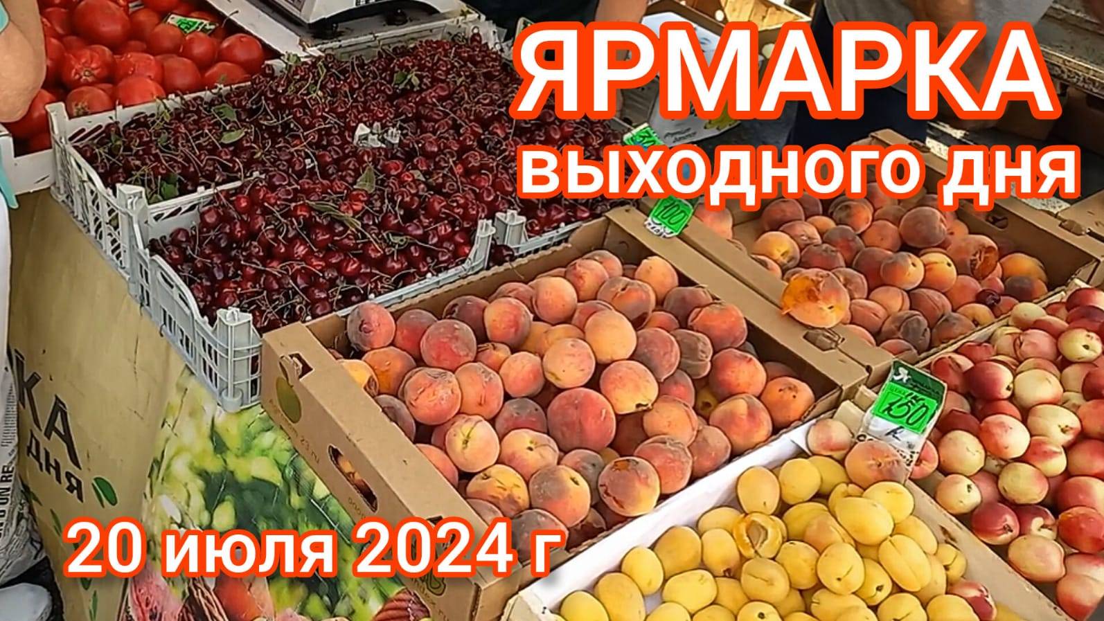 Краснодар - Ярмарка выходного дня на ул. Одесской - цены на продукты - 20 июля 2024 г.