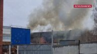 ‼️🇷🇺 Крупный пожар охватил здание склада на окраине Новосибирске !!!