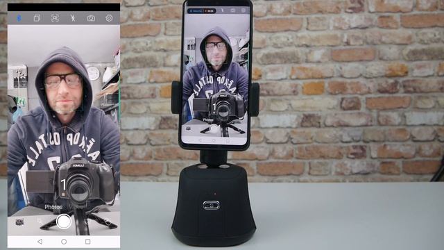 TEST - OBROTOWY STATYW DO SMARTFONA Bluetooth - OBJECT TRACKING HOLDER 360 z Aliexpress - tiktok, f