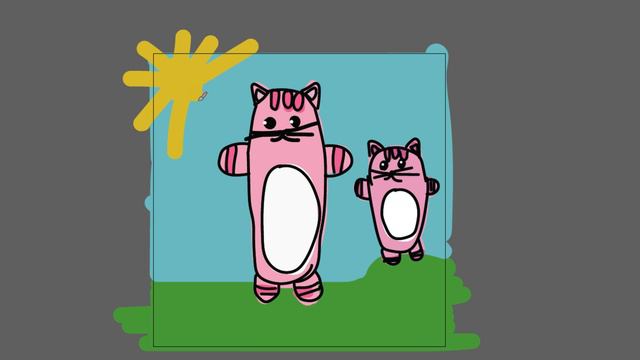 Рисуем смешных котиков детям часть 65