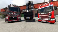 Euro Truck Simulator 2 (ETS2) - v1.42 Конвой с модами на модовой карте. Российские просторы