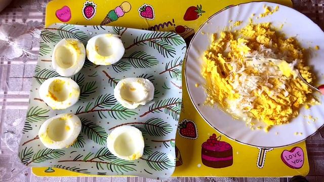 Фаршированные яйца за 1 минуту! |Быстро и вкусно|