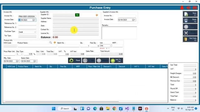 Pharmacy Billing Software VAT Edition, (Source Code in VB.NET + SQL Server)