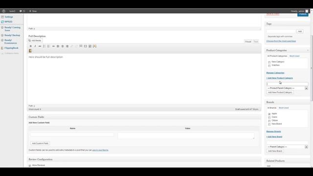 WordPress online store in five minutes with Ready! eCommerce WordPress plugin