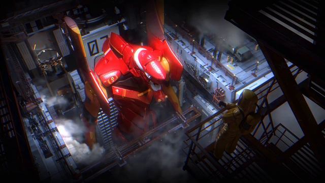 Робот Эва 02 Эвангелион | Eva 02 Fictional Cyborg Evangelion - Живые Обои
