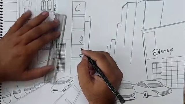 Times Square Drawing L New York Drawing I Times Square Live Drawing