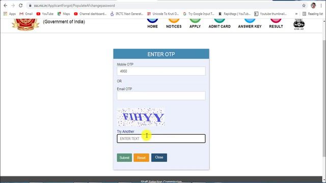 ssc gd forget password kaise kare ! SSC GD, MTS, CGL, CHSL Password Change Problem Solved