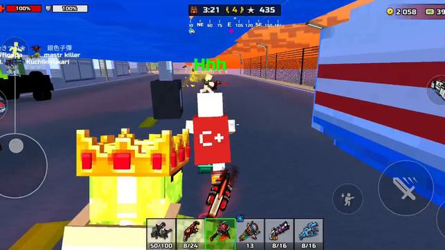 Проверяю новое оружие в Пиксель Ган топор кровавого террора!!!