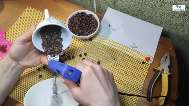DIY Парящая чашка своими руками пошагово Поделка из кофе Подарок на 8 марта и на День влюбленных