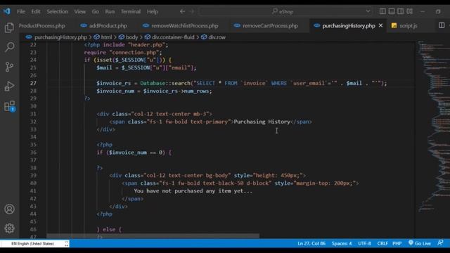Design a responsive purchase history page using HTML , CSS , JavaScript and Bootstrap