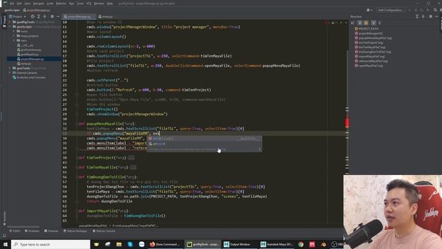 Maya UI - ep22: Ứng Dụng Của Popup Menu cho Project Manager