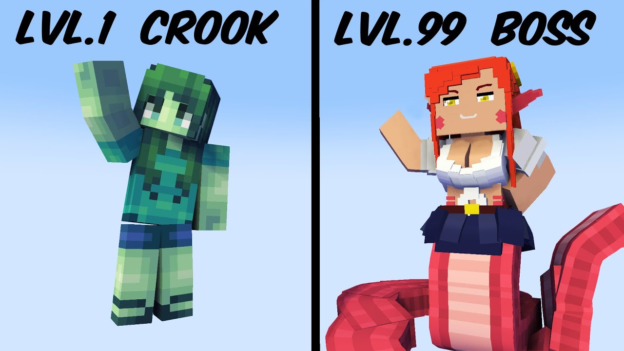 Школа Монстров: Lv.1 Crook vs Lv.99 Boss (8)- Майнкрафт Анимация