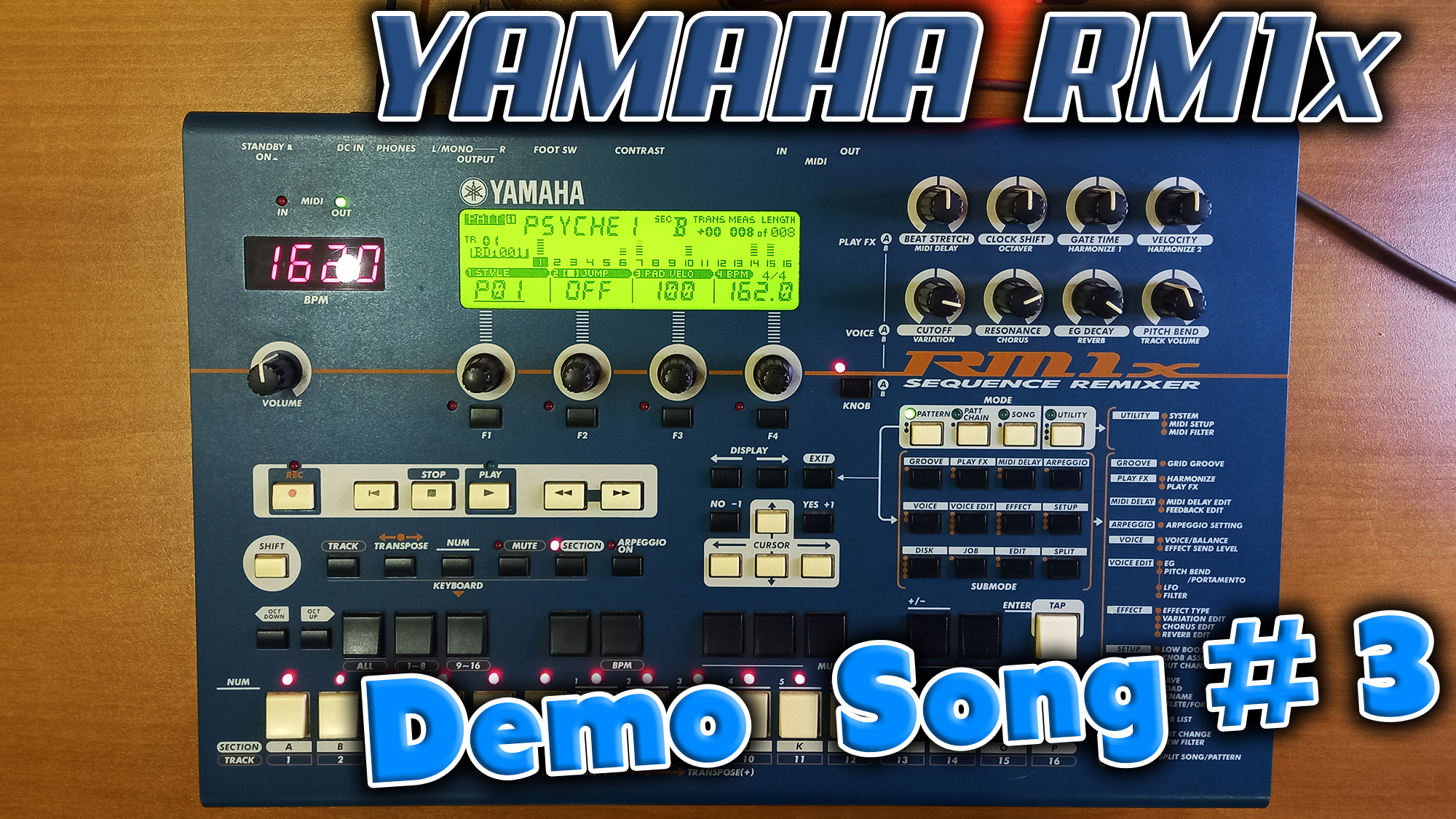 Грувбокс из далёкого 1999 года - Yamaha RM1x !  Слушаем Demo song #3