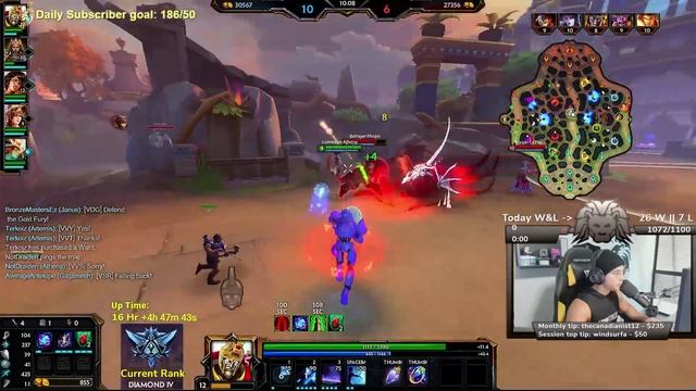 JANUS (2) BRONZE TO MASTERS 26 HOUR SMITE CHALLENGE GAME 34