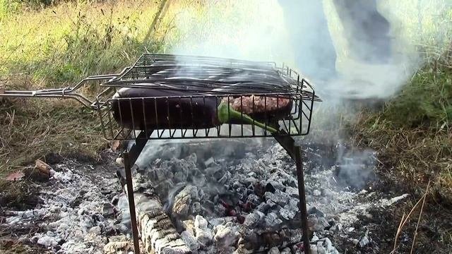 БАКЛАЖАН-КЕБАБ из телятины на углях