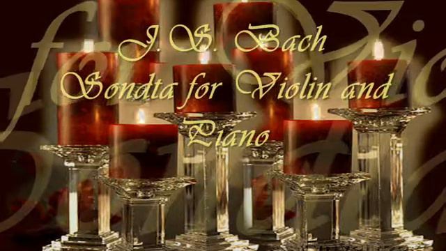 Бах - Соната для скрипки и ф-но No.4 до минор I Ларго (BWV 1017. Bach - Violin sonata No.4 I Largo.