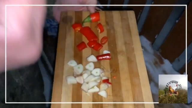 Готовим из домашней курицы чахохбили (ну что то типа того )пошагово. #куры #курятник #чахохбили