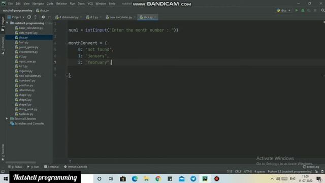 Create Dictionary in python  Learn python